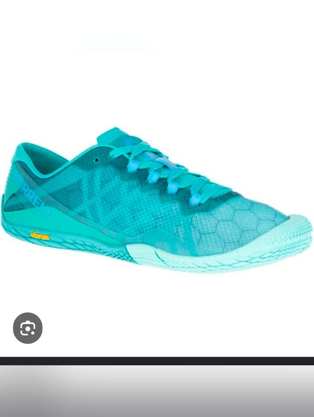 Merrell VAPOR Glove 3 Womens Barefoot Size 10 Teal Color. Vibram Soles
